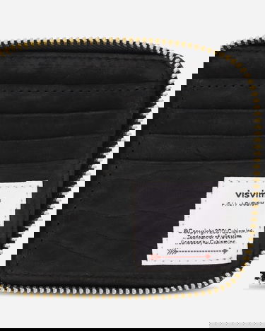 Peňaženka visvim Suede Bi-Fold Wallet Čierna | 0125203003024 1, 6