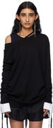 Ann Demeulemeester Helle Off-The-Shoulder Sweater