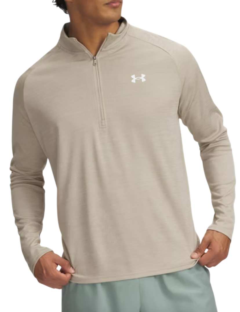 Mikina Under Armour Under Armour Tech Textured 1/2 Zip Sweatshirt Béžová | 1382797-299