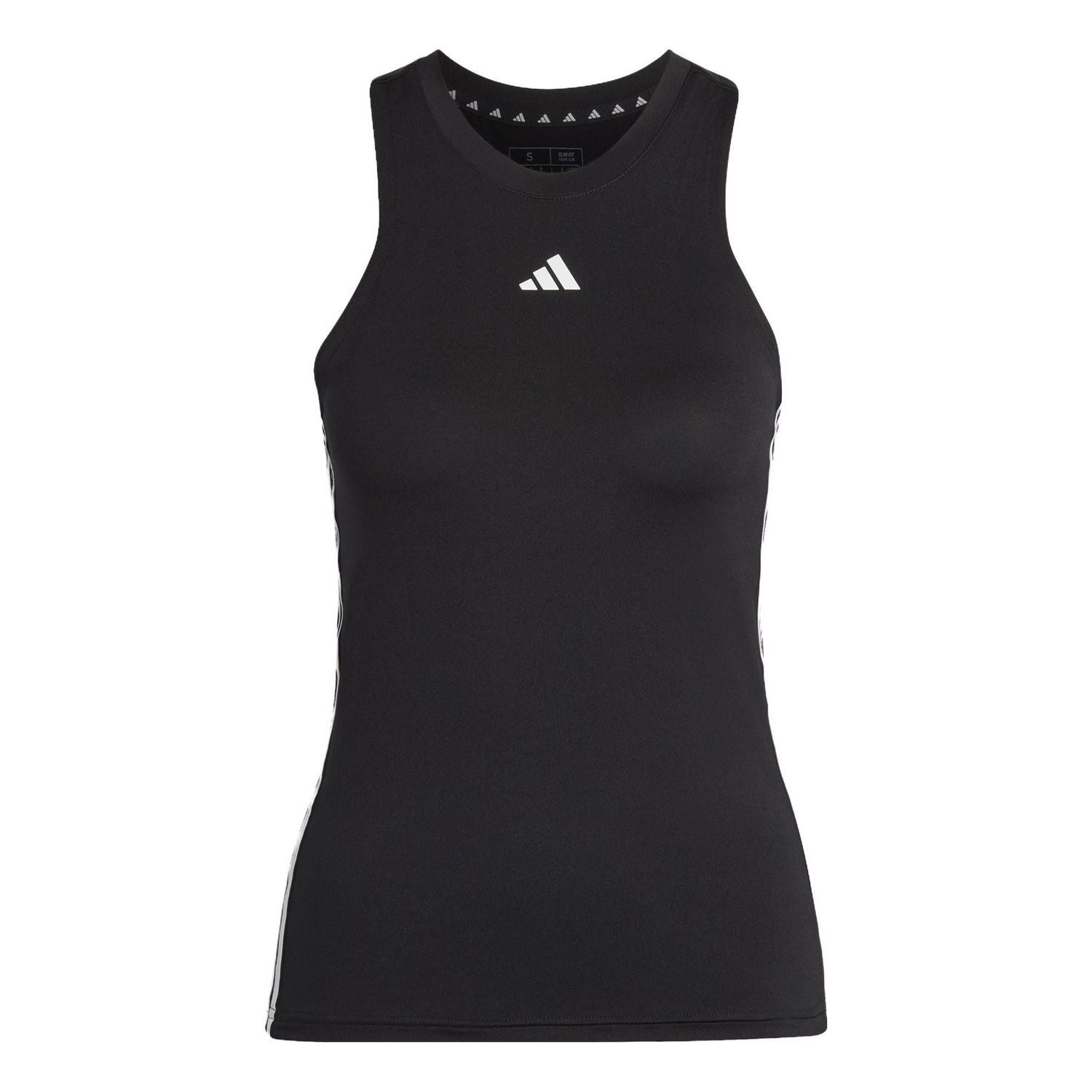 Tielko adidas Originals Aeroready Train Essentials 3-Stripes Tank Top Čierna | HR7815, 0