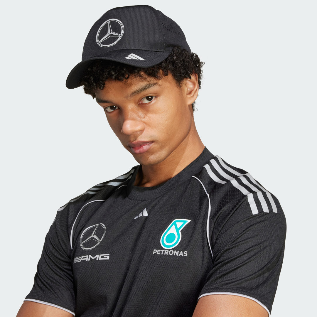 Šiltovka adidas Performance Mercedes-AMG Petronas Formula One Team Mechanics Climacool Trucker Cap Čierna | JX1419, 0