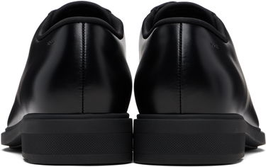 Starostlivosť o obuv BOSS Leather Derby Shoes with Piped Trims Čierna | 50499719, 2