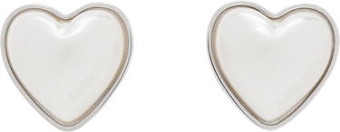 Náušnice Ambush AMBUSH Faux Pearl Heart Stud Earrings Biela | 12115240, 0