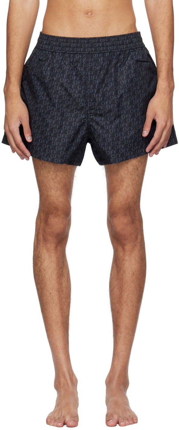 Plavky Off-White Swim Shorts Čierna | OMFD011C99FAB0021000