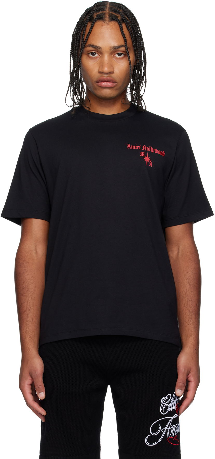 Tričko AMIRI Amiri Hollywood Gothic T-Shirt Čierna | AMJYTE1252