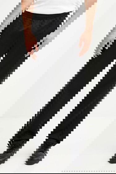 Tepláky Lacoste Elastic Waist Straight Leg Track Pants with White Side Stripes and Front Pintuck Seams Čierna | XH1412, 0