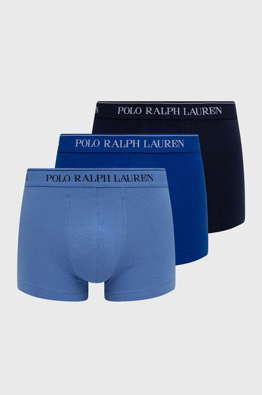 Boxerky Polo by Ralph Lauren Cotton Trunk - 3 Pack Modrá | 714835885009, 0