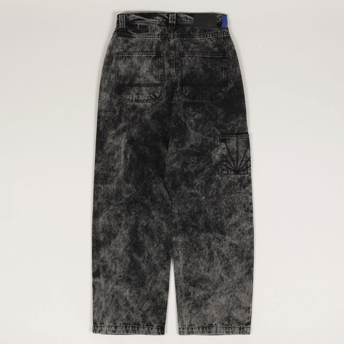 Džínsy PACCBET Acid Wash Carpenter Pants Čierna | Rassvet-acid-wash-carpenter-work-denim-pants-woven-grey, 0