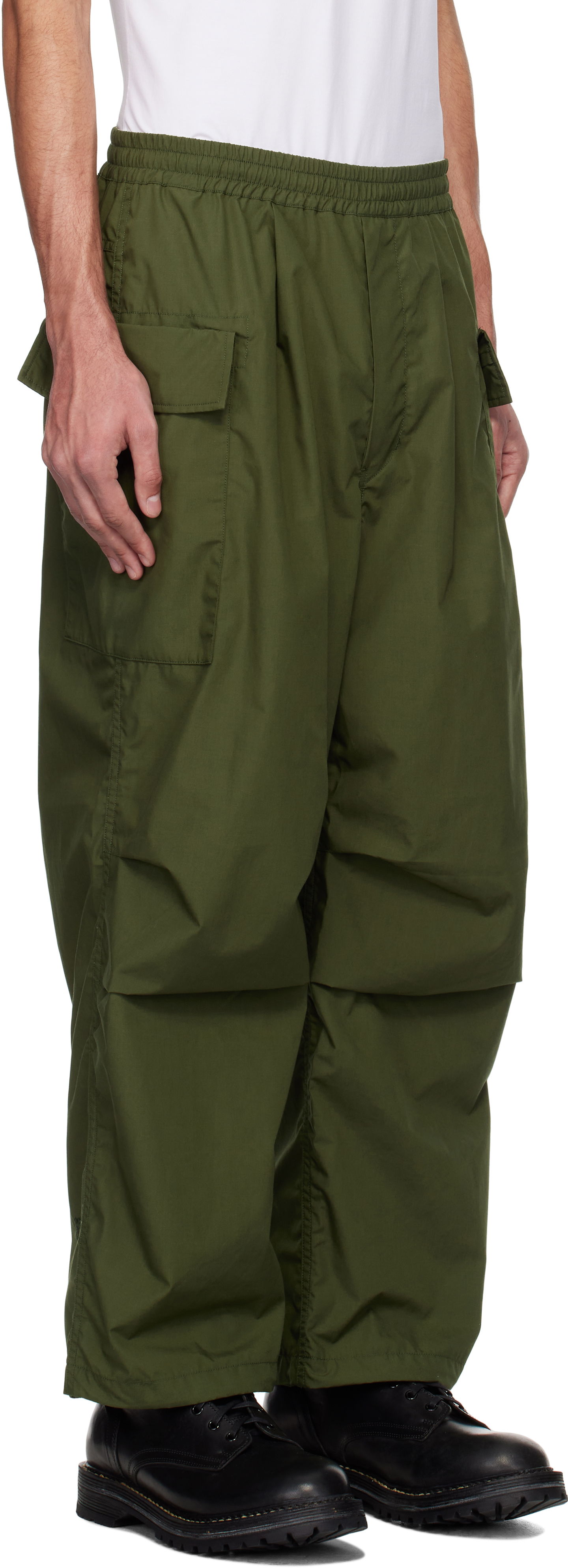 Cargo nohavice NANAMICA nanamica Deck Cargo Pants Zelené | S25SC006U, 1