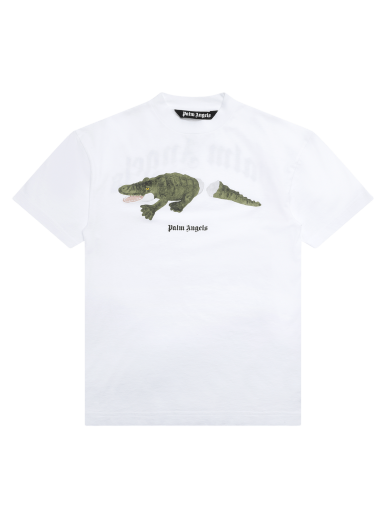 Tričko Palm Angels Croco Tee Biela | PMAA001R21JER0020155