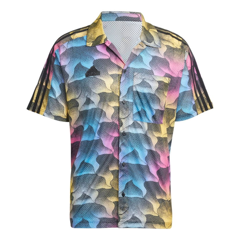 Košeľa adidas Originals Tiro Allover Print Mesh Resort Shirt Rôznofarebný | IP3784