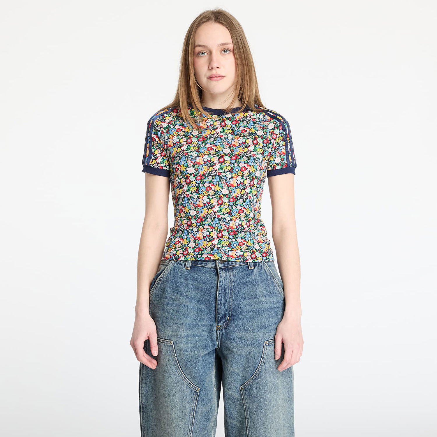 Tričko adidas Originals adidas Originals x Liberty London Cali Floral T-Shirt Rôznofarebný | JC7776, 0