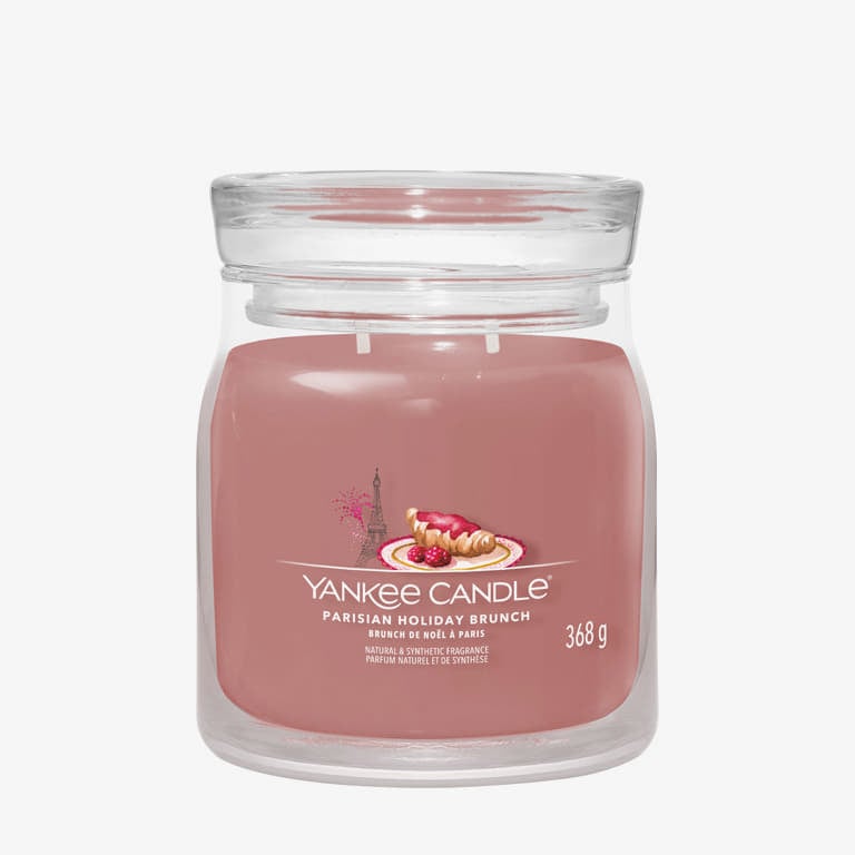 Sviečka Yankee Candle Scented Candle Parisian Holiday Brunch Medium Jar 2 Wicks Ružová | 42206, 0