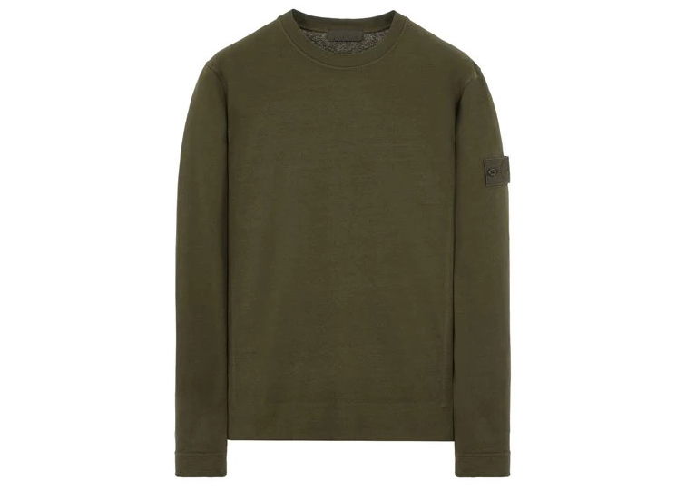Sveter Stone Island Felpa Ghost Crewneck Zelené | 611F3 / 7815611F3 V0054