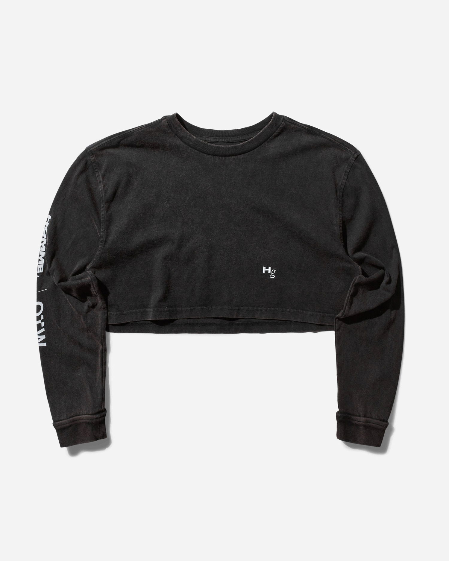 Crop Top Vans Crop Longsleeve T-Shirt With Print Čierna | VN000K8KEMQ1, 1
