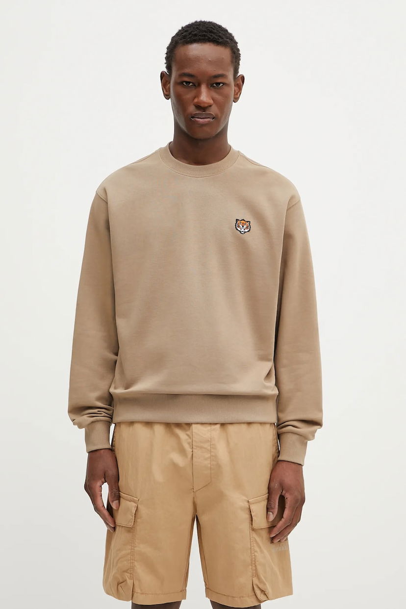 Mikina KENZO Kenzo Tiger Crest Sweatshirt Béžová | FF55SW2624MF.10