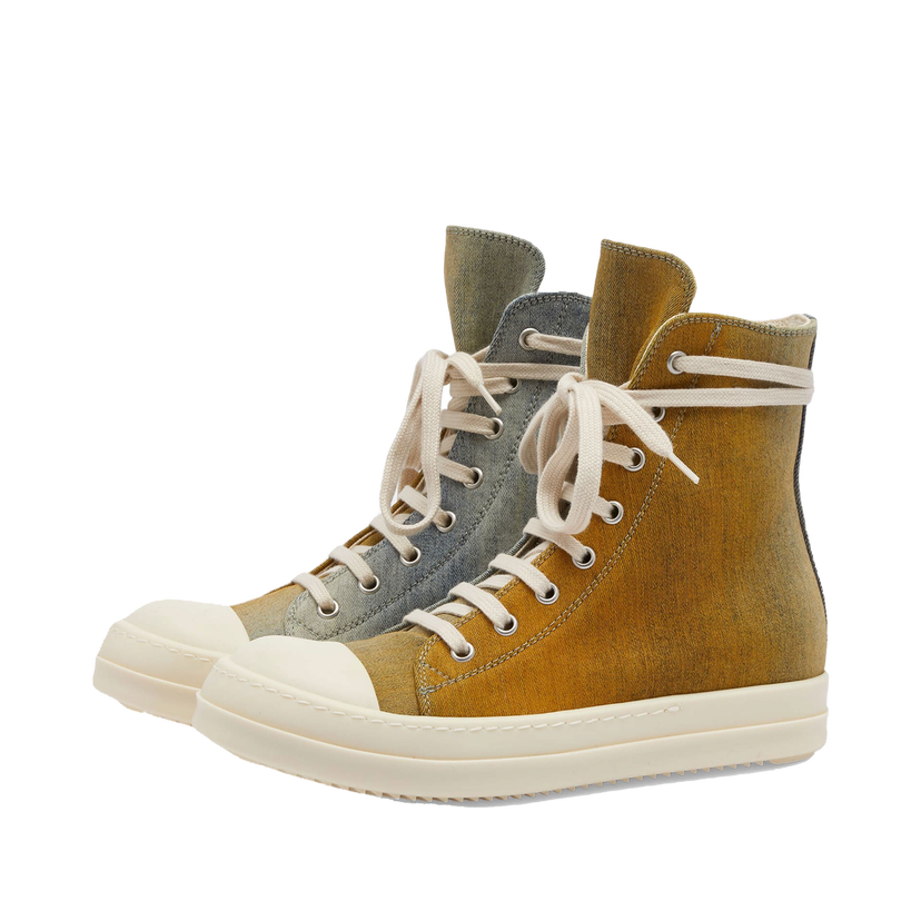 Tenisky a topánky Rick Owens DRKSHDW Gradient Denim Hnedá | DS01D1800-SKYDE-4653D1