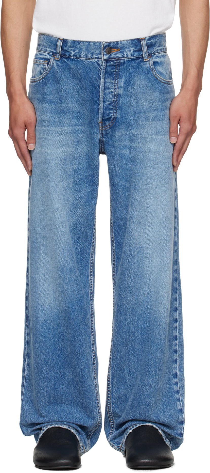 Džínsy The Row The Row Ross Wide Leg Jeans Modrá | 554-W3874