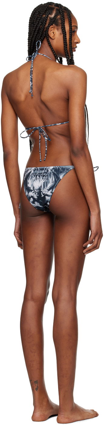 Plavky Jean Paul Gaultier Gaultier 'The Diablo' Bikini Set Modrá | 24/25-F-BS005-J539-0100, 2