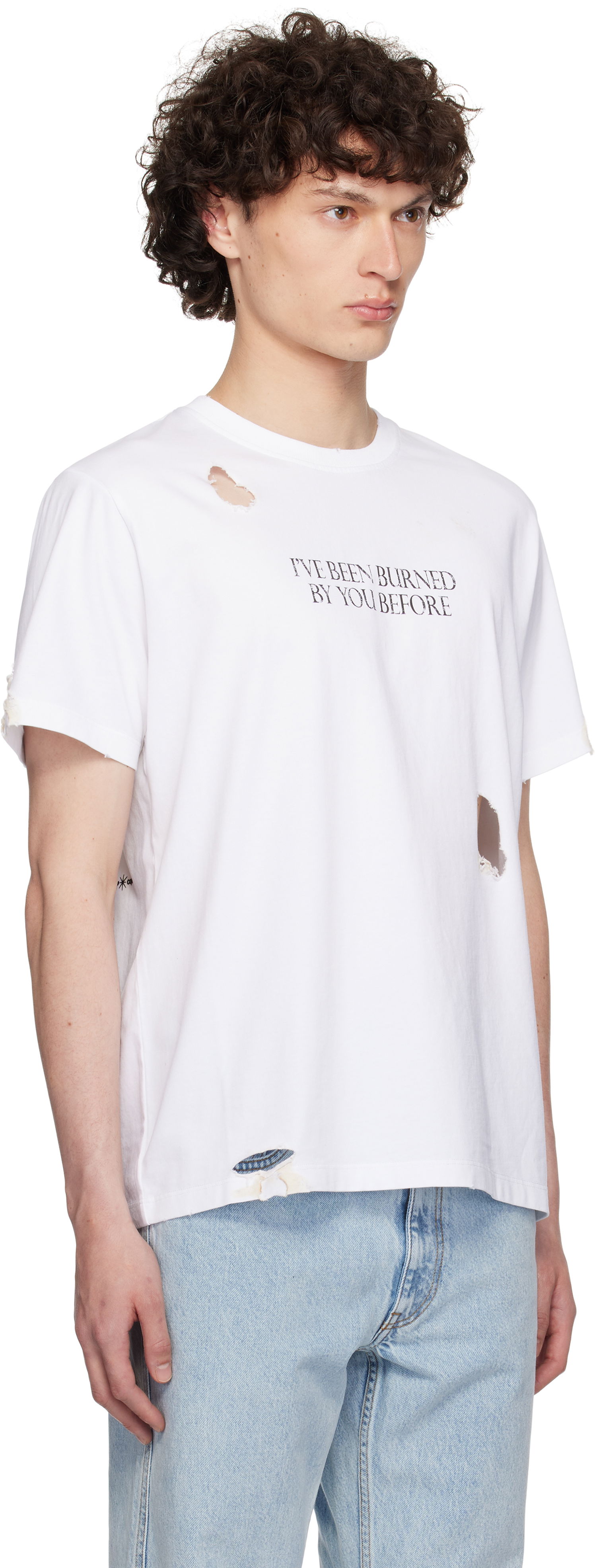 Tričko Coperni Coperni Disney 'Burned By You Before' Boxy T-Shirt Biela | DJS144F5028AMEN, 1