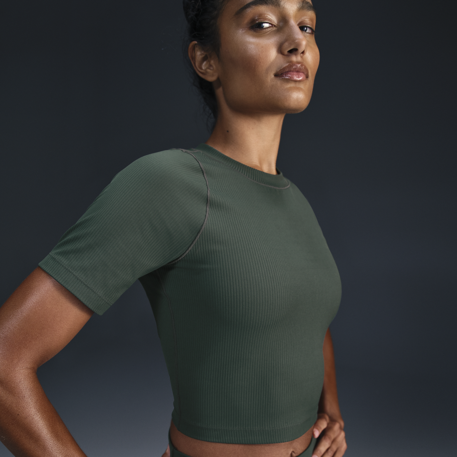 Dri-FIT Short Sleeve Crop Top