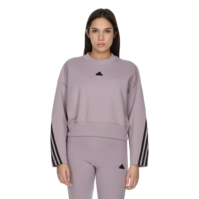 Súprava adidas Originals Future Icons Cropped Sweatshirt and Leggings with 3-Stripes Fialová | IS3880