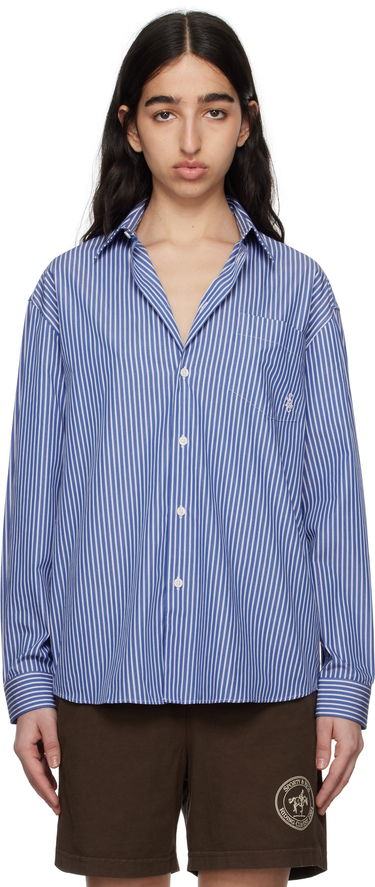 Košeľa Sporty & Rich Sporty & Rich Oversized 'SRC' Shirt Modrá | SI006612302ST02, 0