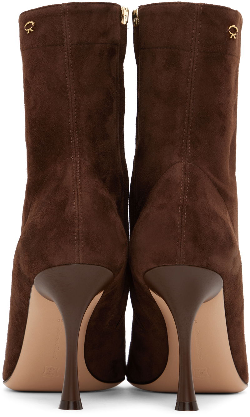 Tenisky a topánky Gianvito Rossi Suede Pointed Toe Boots Hnedá | G73173.85LAC.CSF, 1