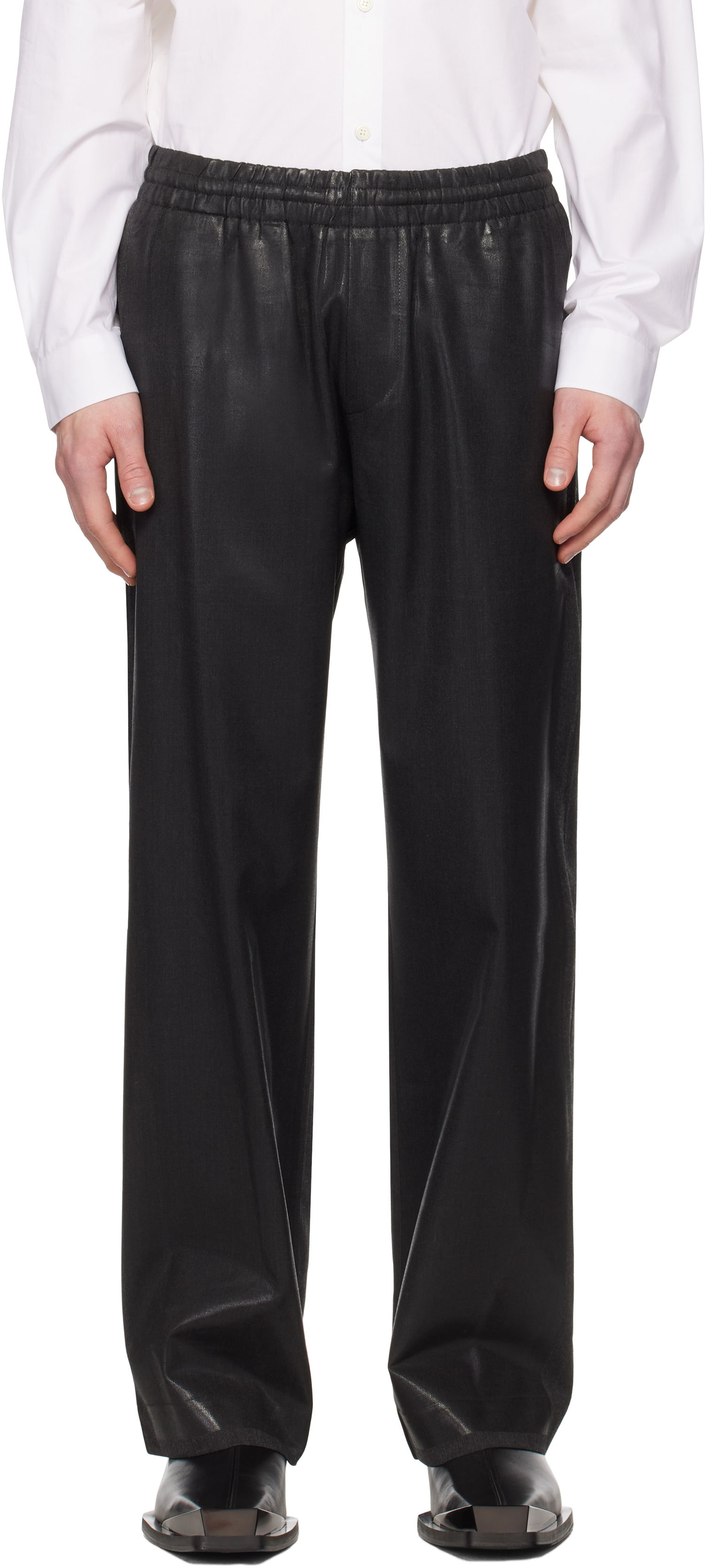Nohavice Diesel Diesel P-Clays Drawstring-Waist Trousers Čierna | A16063-0IKAL-96K, 0