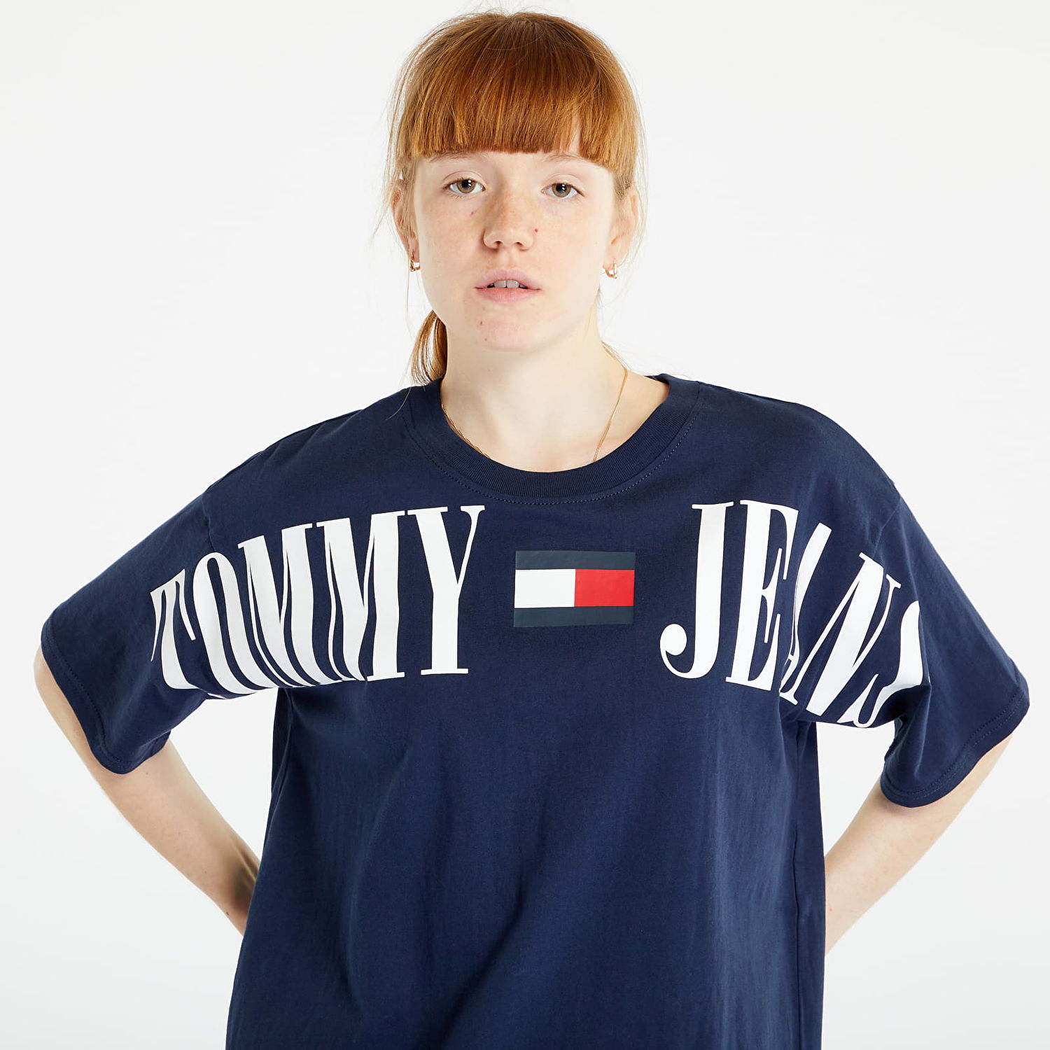 Tričko Tommy Hilfiger Oversized Archive 1 T-Shirt Navy | DW0DW15459 C87, 0