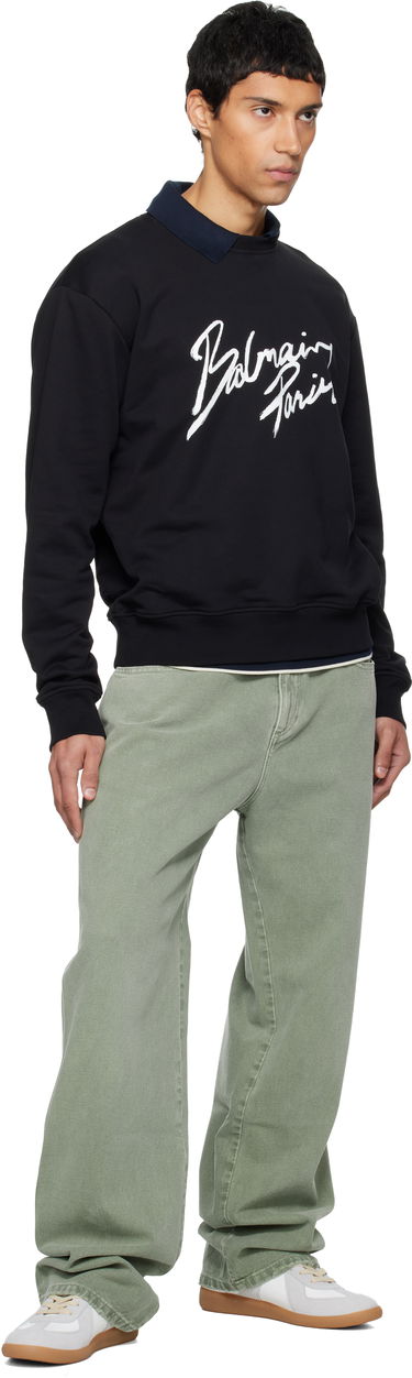 Mikina Balmain 'Balmain Paris' Sweatshirt Čierna | FH2JQ120BD27, 3