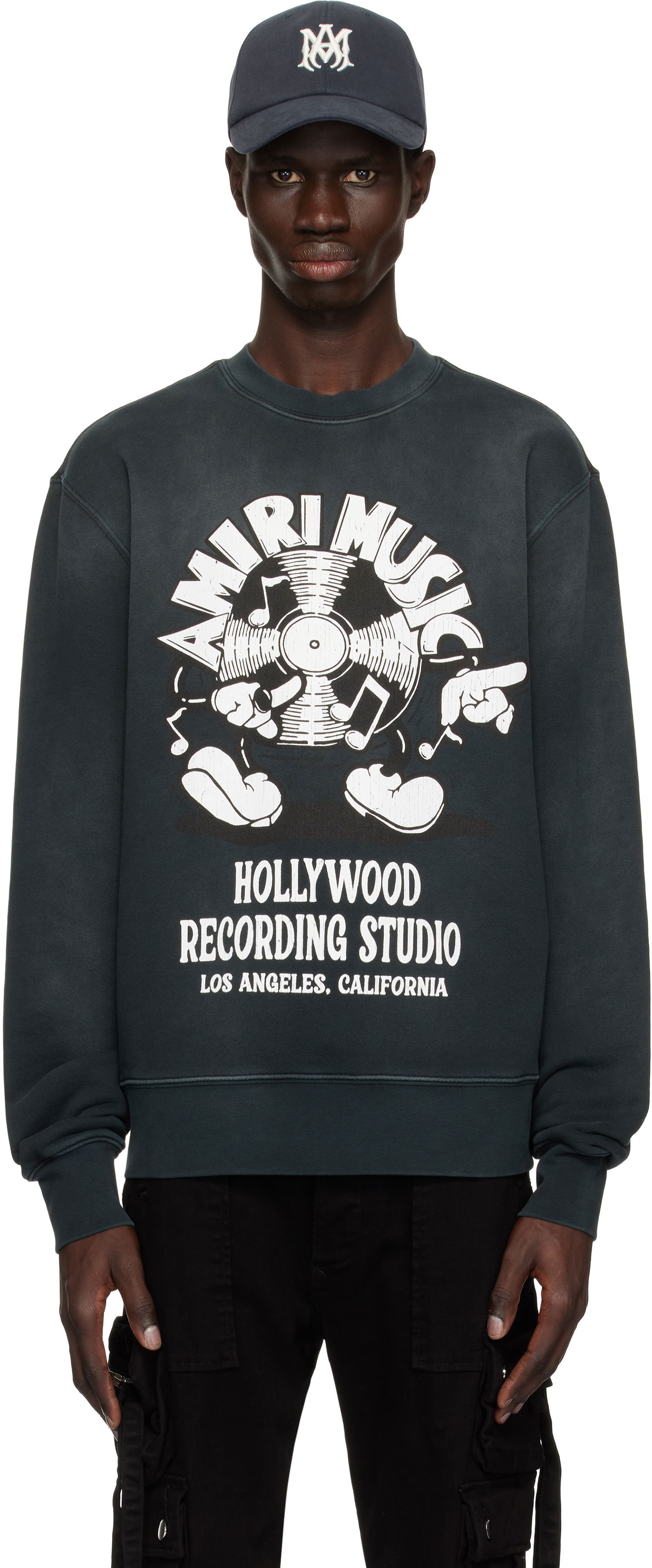 Mikina AMIRI Amiri Music Record Sweatshirt Šedá | AMJYCW1062, 0