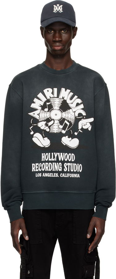 Mikina AMIRI Amiri Music Record Sweatshirt Šedá | AMJYCW1062, 0