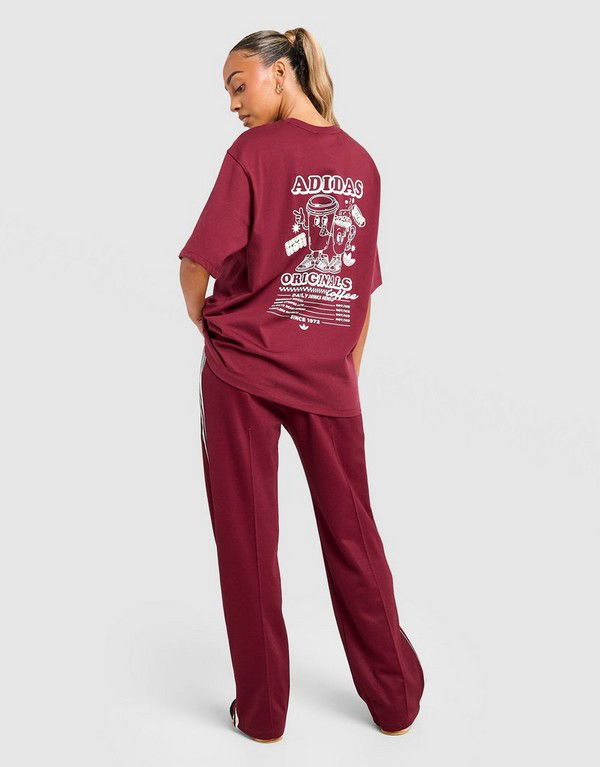 Tričko adidas Originals Coffee Club Graphic T-Shirt Vínová | KV1588, 1