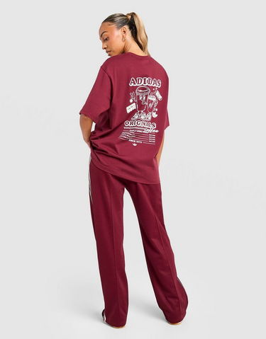 Tričko adidas Originals Coffee Club Graphic T-Shirt Vínová | KV1588, 1