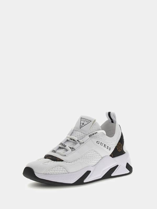 Tenisky a topánky GUESS Geniver 4G Peony Logo Running Shoes Biela | FLPGE2FAL12, 0