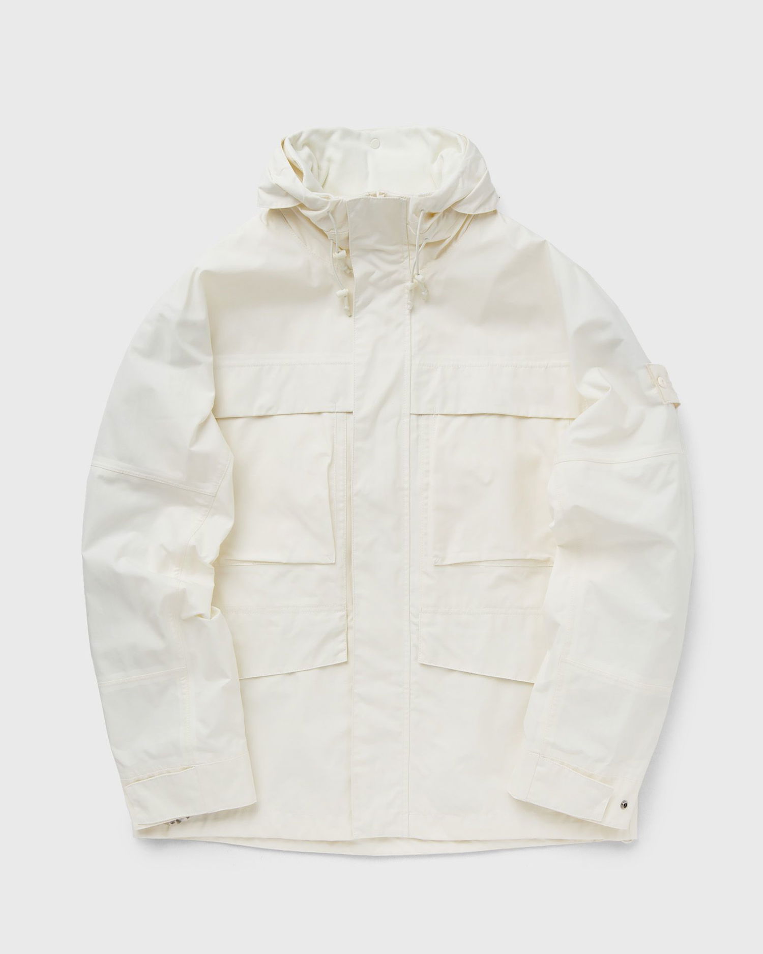 Vetrovka Stone Island WEATHERPROOF COTTON CANVAS GHOST PIECE Biela | 8015433F1.V0099, 0