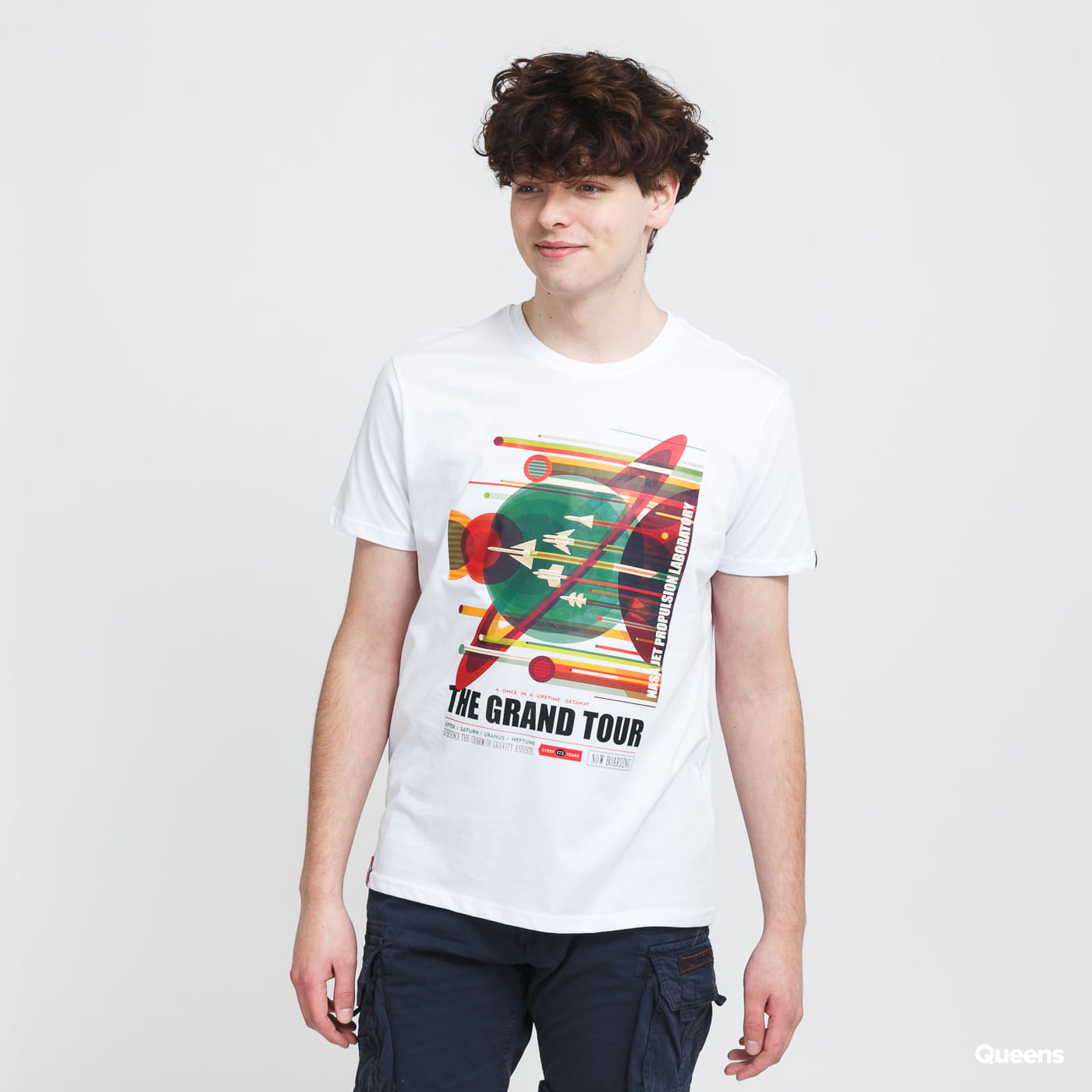 Tričko Alpha Industries NASA Grand Tour Tee Biela | 116504 09, 0