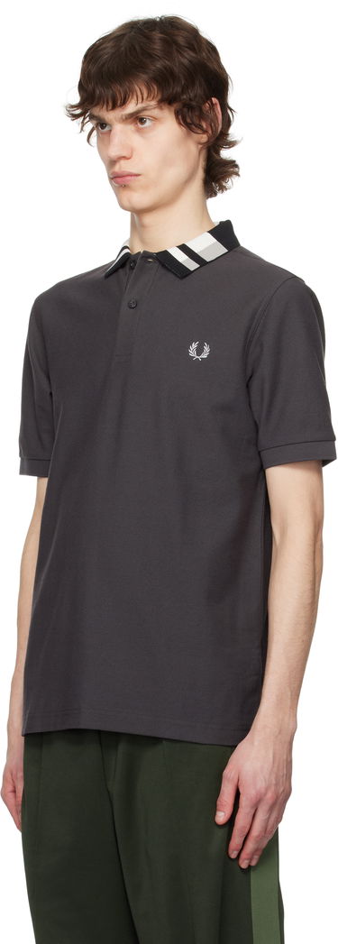 Polo tričko Fred Perry Fred Perry Chequerboard Collar Polo Šedá | M8688, 3