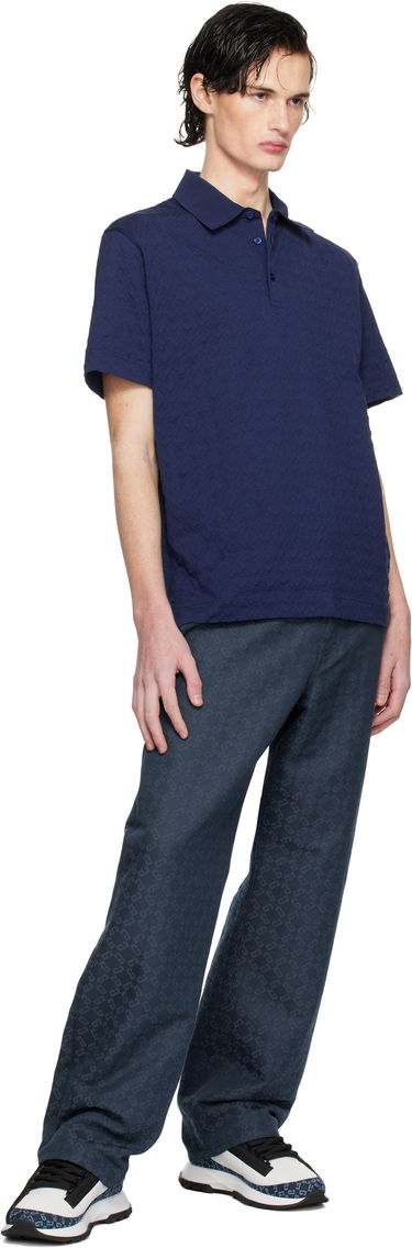 Polo tričko Givenchy Classic Fit Embroidered Polo Navy | BM71KR3YPA470, 3