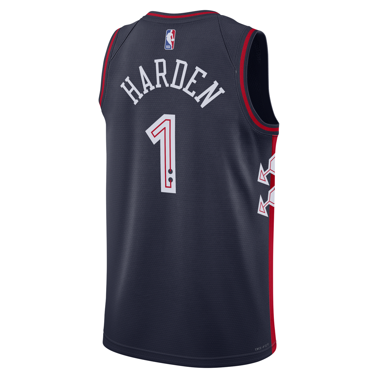 Dres Nike Dri-FIT NBA Swingman James Harden Philadelphia 76ers City Edition 2023/24 Jersey Navy | DX8515-419, 1