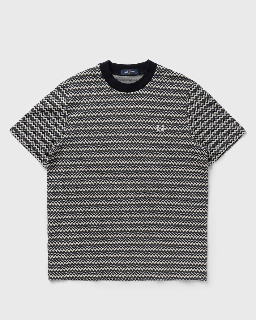 Tričko Fred Perry JACQUARD T-SHIRT Modrá | M8583-608