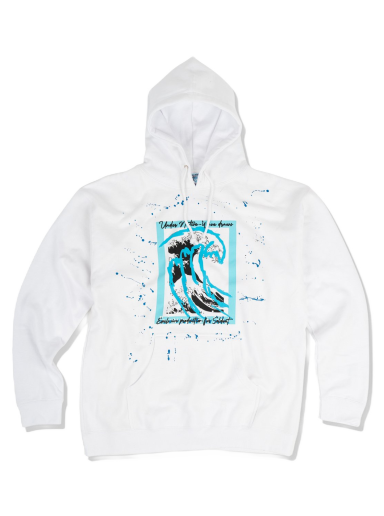 Mikina Under Native Taijitu Draws Hoodie "Splatter" Biela | UN8