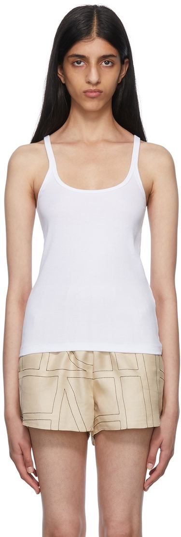 Tielko TOTEME TOTEME Organic Cotton Tank Top Biela | 213-458-772, 0