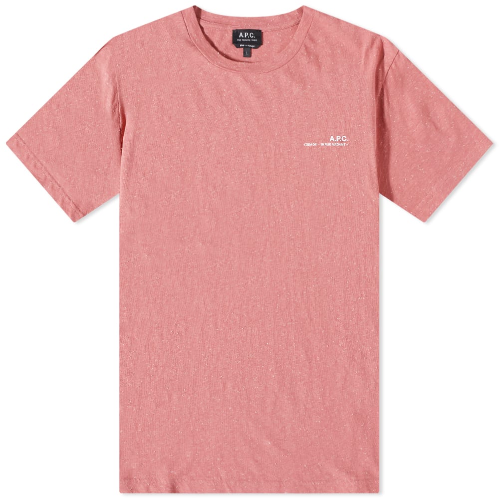 Tričko A.P.C. Item Logo Tee Ružová | COGCA-H26904-FAG, 0