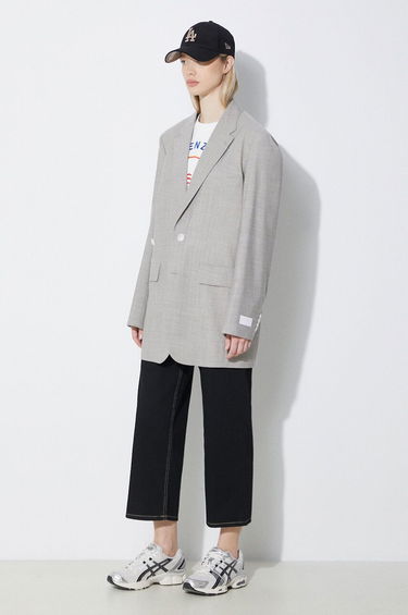 Vesta KENZO Solid Kimono Blazer Šedá | FE52VE2469RB.96, 0