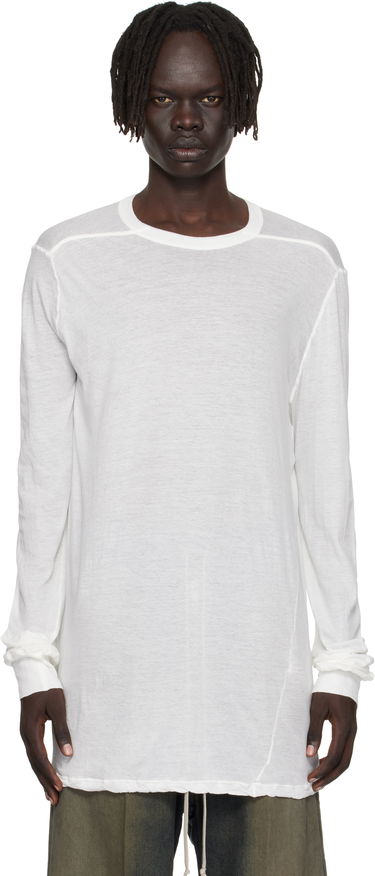 Tričko Rick Owens Rick Owens Concordians Level Long Sleeve T-Shirt Biela | RU02E1266 UC, 0