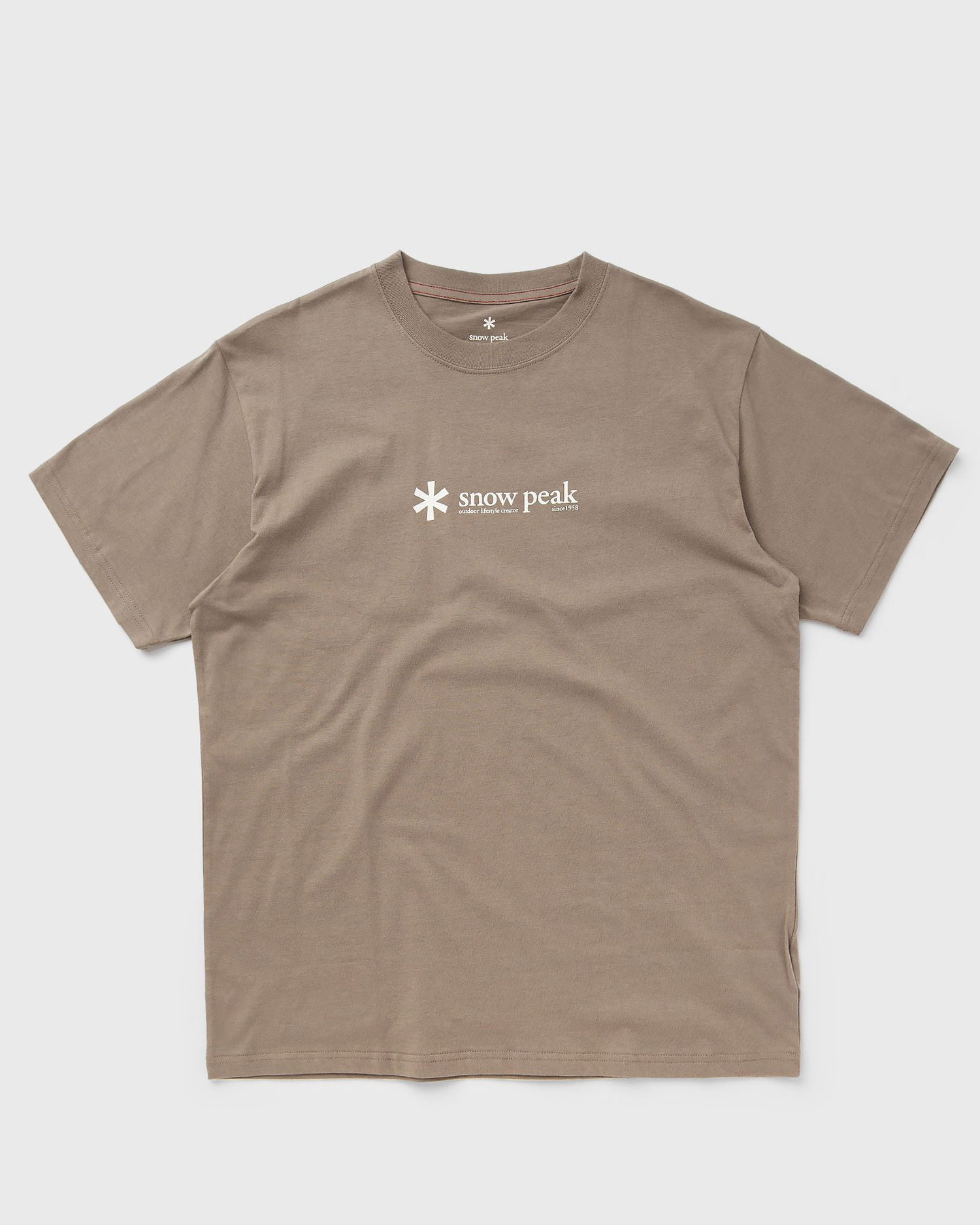 Tričko Snow Peak SOFT COTTON LOGO SHORT SLEEVE T-SHIRT Hnedá | TS-24SU201-BEIGE, 0