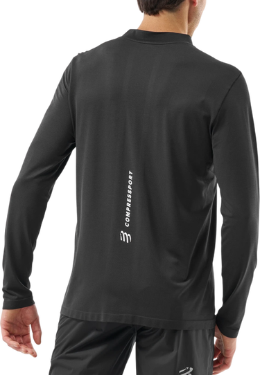 Tričko Compressport Performance LS T-Shirt Čierna | atsm4949002, 1