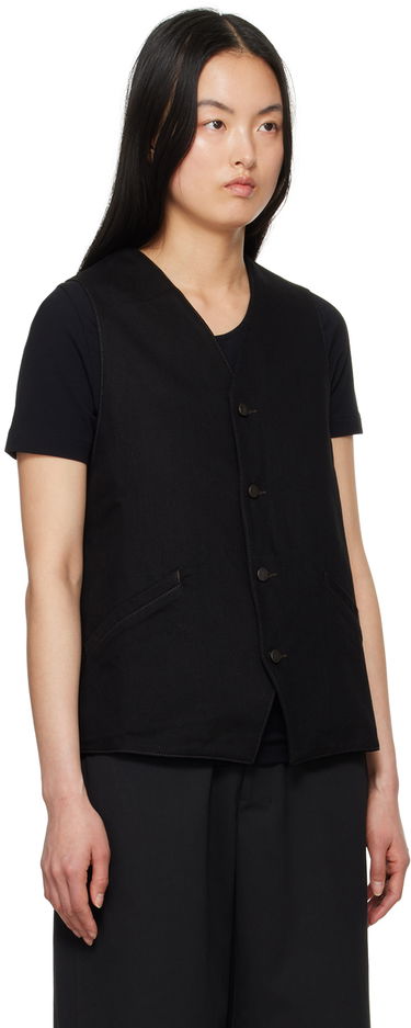 Vesta LEMAIRE Lemaire Button Denim Vest Čierna | OW1071 LD1004, 1